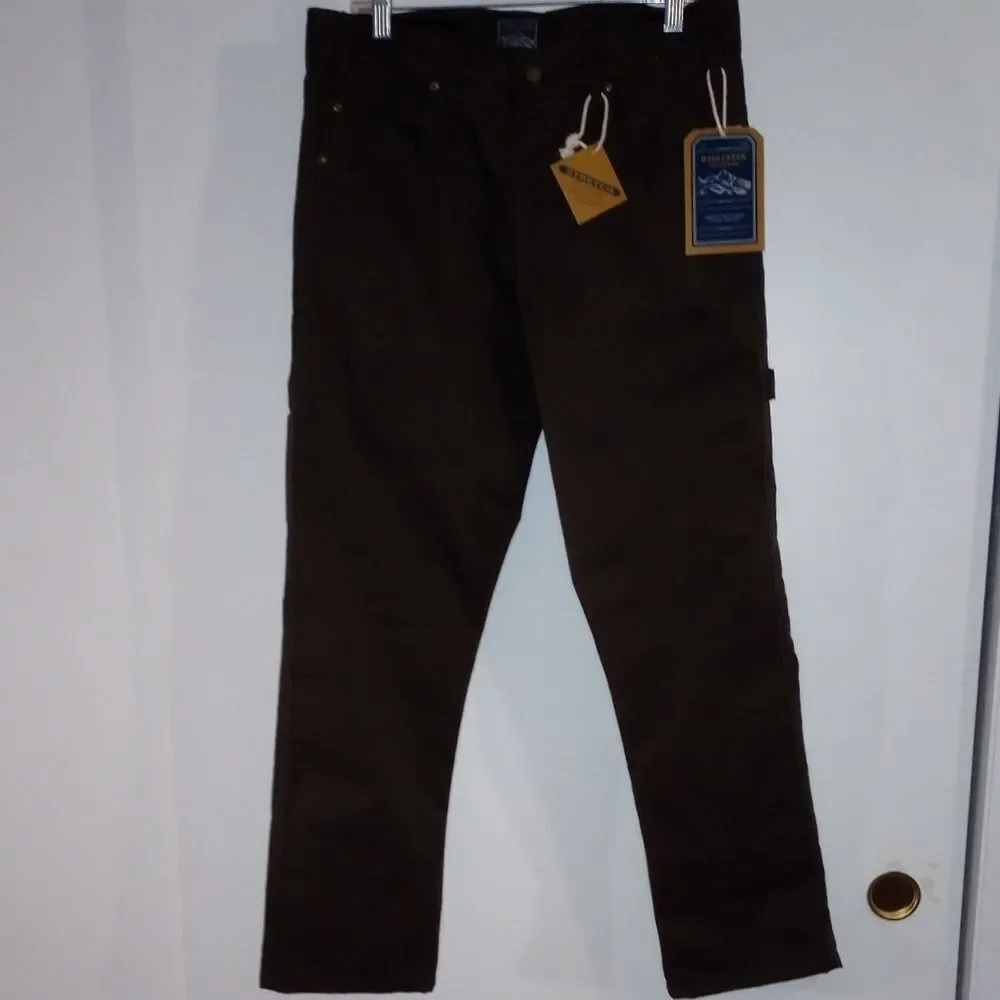 🆕👖 Bass Creek Outfitters Work Wear Carpenter Pants, Brown, 32x30